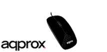 MOUSE APPROX NEGRO 1000DPI USB - click para más información MOUSE APPROX NEGRO 1000DPI USB