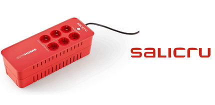 SAI 650 VA HOME +REGLETA 6 ANTI-PICO SALICRU - click para más información SAI 650 VA HOME +REGLETA 6 ANTI-PICO SALICRU