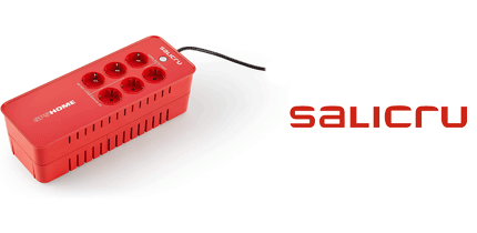 SAI 850 VA HOME +REGLETA 6 ANTI-PICO SALICRU - click para más información SAI 850 VA HOME +REGLETA 6 ANTI-PICO SALICRU