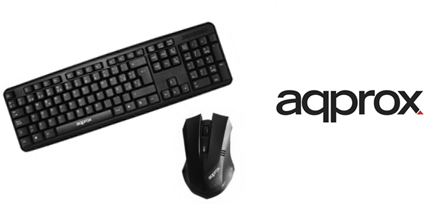 TECLADO APPROX + MOUSE APPKBECOKIT USB NEGRO - click para más información TECLADO APPROX + MOUSE APPKBECOKIT USB NEGRO