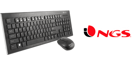 TECLADO NGS+MOUSE INALAMBRICO DRAGONFLY