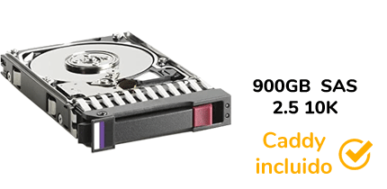  AÑADIR 900GB SAS 2.5 10K [Asignado: 65489][Añadir este disco a la configuración original][CADDY INCLUIDO EN EL PRECIO]