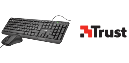 TECLADO TRUST + MOUSE ZIVA USB NEGRO - click para más información TECLADO TRUST + MOUSE ZIVA USB NEGRO