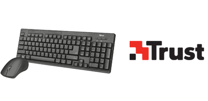 TECLADO TRUST + MOUSE ZIVA INALAMBRICO NEGRO - click para más información TECLADO TRUST + MOUSE ZIVA INALAMBRICO NEGRO