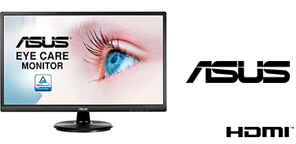 MONITOR 24  ASUS VA247  HDMI+VGA FULLHD