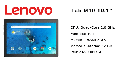 TABLET LENOVO 10.1 TAB M10 2 GB RAM 32 GB - click para más información TABLET LENOVO 10.1 TAB M10 2 GB RAM 32 GB