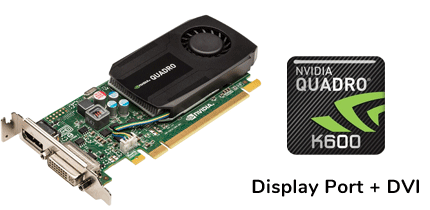 VGA QUADRO K600 1 GB DDR3 LP DVI + DISPLAYPORT [Asignado: 64108]