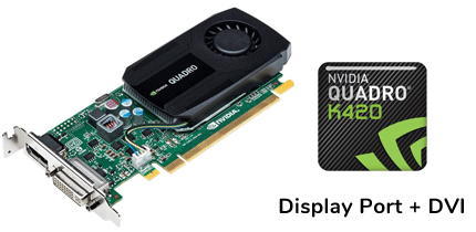 VGA QUADRO K420 1 GB DDR3 LP DVI + DISPLAYPORT [Asignado: 60718]