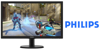 MONITOR 23.6 PHILIPS 243V5LH HDMI+VGA+DVI FHD - click para más información MONITOR 23.6 PHILIPS 243V5LH HDMI+VGA+DVI FHD
