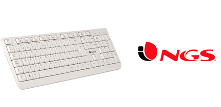 TECLADO NGS USB SPIKE BLANCO [Asignado: 65397]