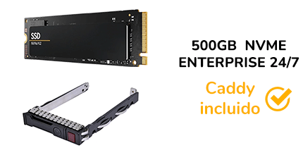  AÑADIR  500GB SSD SERVER M.2 NVME 24/7  [Asignado: 69461][Añadir este disco a la configuración original][CADDY INCLUIDO EN EL PRECIO]