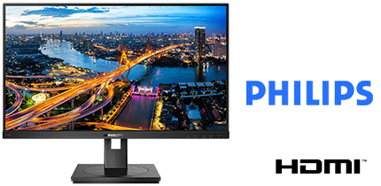 MONITOR 24 PHILIPS 243B1  FHD VGA+HDMI+USB C