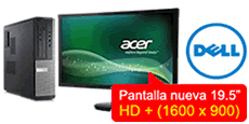ORDENADOR+PANTALLA DELL I5/4 GB + TFT 19.5 NUEVO W7PR ORDENADOR+PANTALLA DELL I5/4 GB + TFT 19.5 NUEVO W7PR