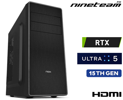 ORDENADOR NINETEAM CAD ¡5 ULTRA RTX 5050 8GB I5/32GB/ SSD 500GB/WINDOWS 10 HOME LEGAL