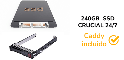  AÑADIR  240GB SSD CRUCIAL 24/7 NUEVO 2.