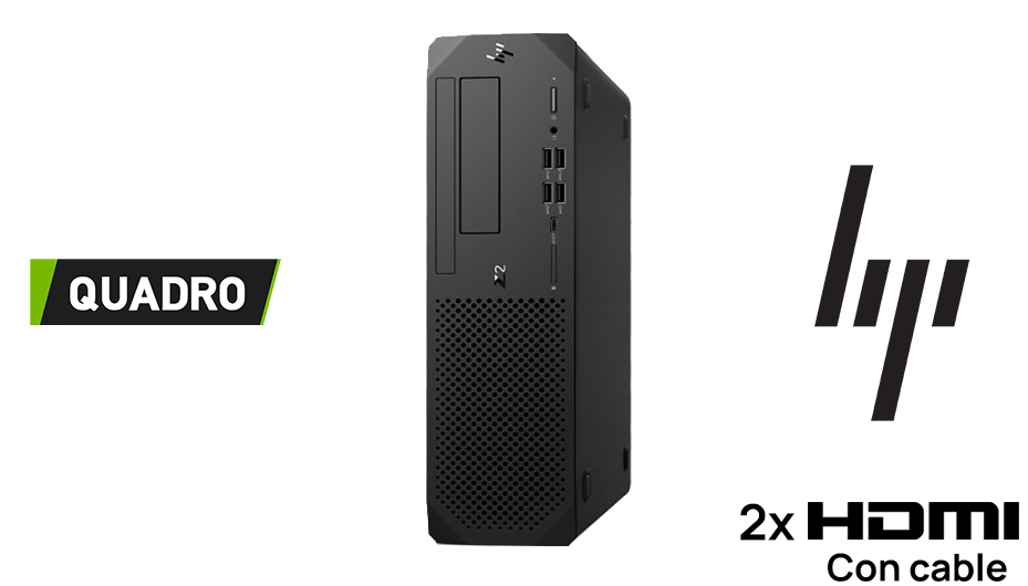 WORKSTATION HP Z2 G4 P1000 4GB SFF I7/8GBDDR4/ SSD 250GB+/