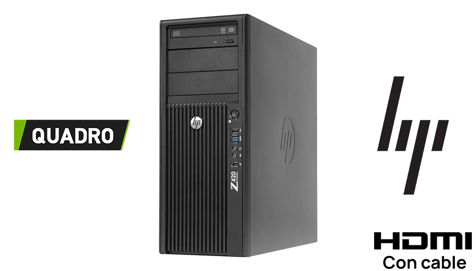 WORKSTATION HP Z420 XEON/32GB/ SSD  SSD 250GB+/